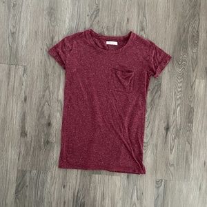 Maroon Pocket Tee